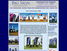 Tablet Screenshot of onebigsign.com